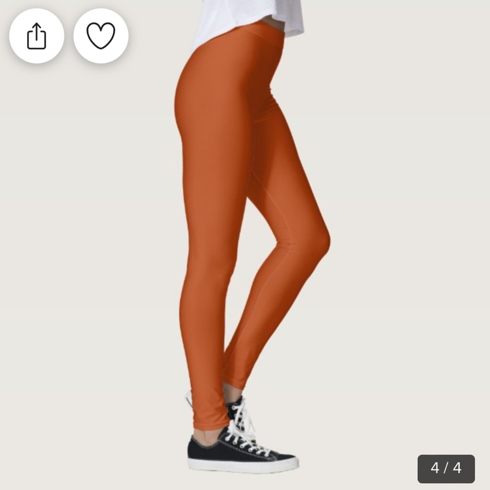 Connection 18 Pumpkin Spice Fleece Lined Leggings sz: S/M